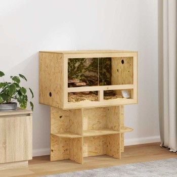 Terrárium alap barna 80 x 50 x 50 cm osb
