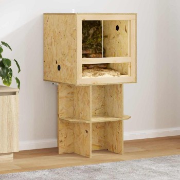 Terrárium alap barna 50 x 50 x 50 cm osb
