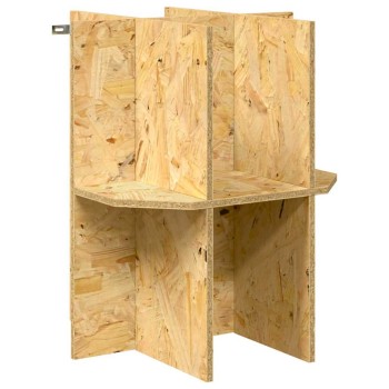 Terrárium alap polcokkal barna 40 x 40 x 50 cm osb