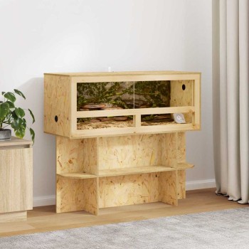 Terrárium alap polcokkal barna 100 x 40 x 50 cm osb