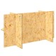 Terrárium alap polcokkal barna 100 x 40 x 50 cm osb