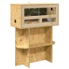 Terrárium alap polcokkal barna 60 x 30 x 50 cm osb