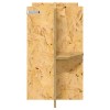 Terrárium alap polcokkal barna 60 x 30 x 50 cm osb