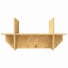 Terrárium alap polcokkal barna 60 x 30 x 50 cm osb