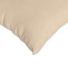 Kanapé párnák 2 pcs krém 45 x 45 cm szövet