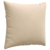 Kanapé párnák 2 pcs krém 45 x 45 cm szövet