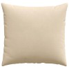 Kanapé párnák 2 pcs krém 45 x 45 cm szövet