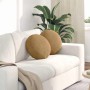 Ülőpárnák 2 pcs barna ø 40 x 13 cm bársony