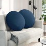 Ülőpárnák 2 pcs kék ø80 x 29 cm szövet