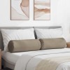Hengerpárnák 2 pcs tópszínű ø 25 x 70 cm mikroszálas szövet