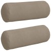 Hengerpárnák 2 pcs tópszínű ø 25 x 70 cm mikroszálas szövet