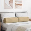Hengerpárnák 2 pcs szürke zöld ø 25 x 70 cm bársonyos szövet