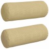 Hengerpárnák 2 pcs szürke zöld ø 25 x 70 cm bársonyos szövet