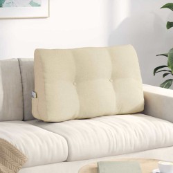 Hátpárna krém 80 x 24 x 50 cm szövet