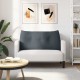 Hátpárna sötétszürke 100 x 24 x 50 cm bársony