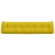 Hátpárna sárga 200 x 24 x 50 cm bársony