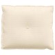 Hátpárna krém 60 x 50 cm bársonyos szövet