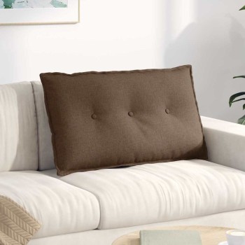 Hátpárna barna 80 x 19 x 50 cm szövet