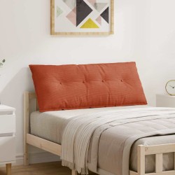 Hátpárna piros narancs 120 x 50 cm bársonyos szövet