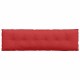 Hátpárna piros 180 x 19 x 50 cm szövet