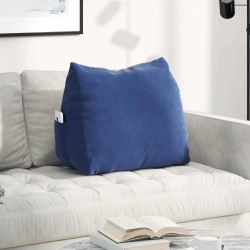 Hátpárna rendőrségi kék 60 x 20 x 50 cm bársonyos szövet