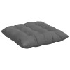 Ülőpárnák 4 pcs sötétszürke 40 x 40 x 6 cm mikroszálas