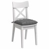 Ülőpárnák 4 pcs sötétszürke 40 x 40 x 6 cm mikroszálas