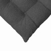 Ülőpárnák 4 pcs sötétszürke 40 x 40 x 6 cm bársonyos szövet