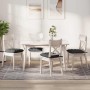 Ülőpárnák 4 pcs sötétszürke 40 x 40 x 6 cm bársonyos szövet