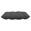 Ülőpárnák 4 pcs sötétszürke 40 x 40 x 6 cm bársonyos szövet