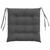 Ülőpárnák 4 pcs sötétszürke 40 x 40 x 6 cm bársonyos szövet