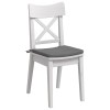 Ülőpárnák 4 pcs sötétszürke 40 x 40 x 3 cm mikroszálas szövet
