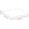 Ülőpárnák 4 pcs sötétszürke 40 x 40 x 3 cm mikroszálas szövet
