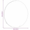 Ülőpárnák 2 pcs szürke zöld ø60 x 21 cm bársonyos szövet