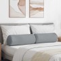 Hengerpárnák 2 pcs világosszürke ø 25 x 70 cm szövet