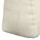 Hátpárna krém 60 x 24 x 50 cm bársony