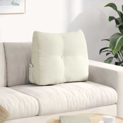 Hátpárna krém 60 x 24 x 50 cm bársony