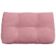 Hátpárna rózsaszín 80 x 24 x 50 cm bársony