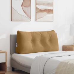 Hátpárna barna 100 x 24 x 50 cm bársony