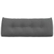 Hátpárna sötétszürke 120 x 24 x 50 cm szövet