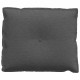 Hátpárna sötétszürke 60 x 50 cm bársonyos szövet