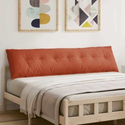 Hátpárna piros narancs 200 x 50 cm bársonyos szövet