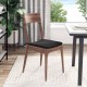 Ülőpárnák 4 pcs fekete 40 x 40 x 3 cm bársony
