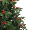 Mű karácsonyfa 300 led-del zöld 180 cm pvc és fém és műanyag