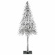 Karácsonyfa 300 led-del állvánnyal fehér 210 cm pe és acél