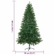 Mű karácsonyfa led -es lámpákkal zöld 180 cm pe
