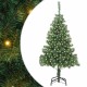 Mű karácsonyfa led -es lámpákkal zöld 180 x 40 cm pvc