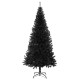 Mű karácsonyfák led -es lámpákkal fekete 180 cm pvc