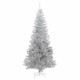 Mű karácsonyfák led -es lámpákkal ezüst 180 cm pet