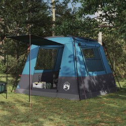 Wc sátor kék 10 személyes 185t poliészter pu bevonattal